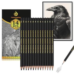 14-Piece Graphite Sketch Pencil Set for All Artists