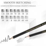 14-Piece Graphite Sketch Pencil Set for All Artists