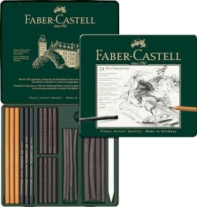 Faber-Castell 24-Piece Charcoal Drawing Set