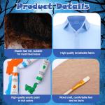 19-Piece 80s Painter Costume Set with Wig