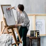 22-Piece Drawing Kit with Sketch Pencils and Charcoal