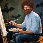 19-Piece 80s Painter Costume Set with Wig