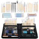 43-Piece Pottery Clay Sculpting Tool Set