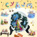 50-Color Polymer Clay Kit with Tools and Storage