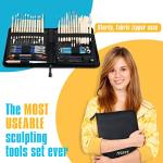 43-Piece Pottery Clay Sculpting Tool Set