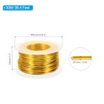 PATIKIL 18 Gauge Aluminum Craft Wire, 98.4Ft, Yellow