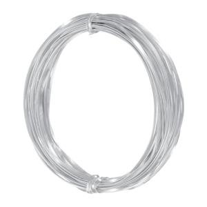 2mm Aluminum Craft Flat Wire - 33ft Silver Metal
