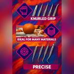 12-Piece Double-Ended Stainless Steel Wax Carver Set