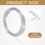 2mm Aluminum Craft Flat Wire - 33ft Silver Metal