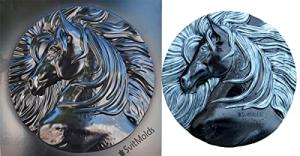 SvitMolds Horse Head Plaster Mould for Decor