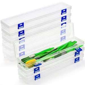Noamus 8 Pack Paint Brush Holder and Storage Box