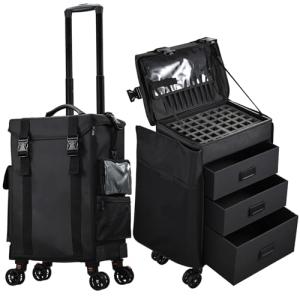 Stagiant 4-in-1 Rolling Makeup Organizer Case