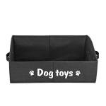 Collapsible Dog Toy Storage Basket with Handles