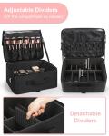 Extra Large Makeup Organizer Case with Dividers