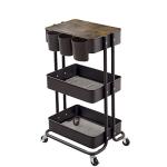 Rolling Metal Utility Cart for Home & Office