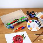 Noamus 8 Pack Paint Brush Holder and Storage Box