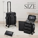 Stagiant 4-in-1 Rolling Makeup Organizer Case