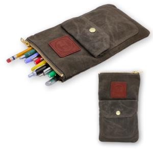 Earth & Fiber Waxed Canvas Artist Pouch