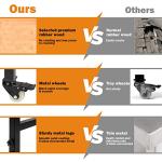 Heavy-Duty Adjustable Workbench with Metal Wheels