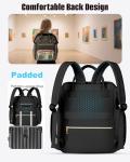 Marker Organizer Backpack with USB Port, Black