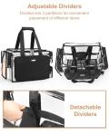 Extra Large Clear Makeup Artist Bag with Dividers