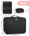 Extra Large Makeup Organizer Case with Dividers