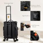 Stagiant 4-in-1 Rolling Makeup Organizer Case