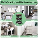 Rolling Metal Utility Cart for Home & Office