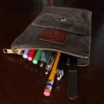 Earth & Fiber Waxed Canvas Artist Pouch