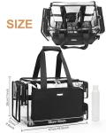 Extra Large Clear Makeup Artist Bag with Dividers