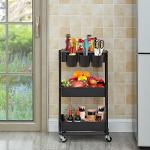 Rolling Metal Utility Cart for Home & Office