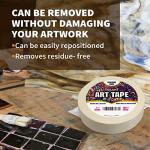 White Medium Tack Art Masking Tape - 180FT