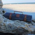 Waxed Canvas Paint Brush Holder - Art Storage Roll