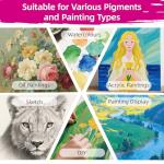 24-Pack Cotton Stretched Canvases for Painting