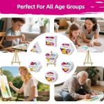 24-Pack Cotton Stretched Canvases for Painting