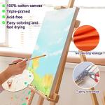 Inburit 16-Pack Blank Primed Stretched Canvases