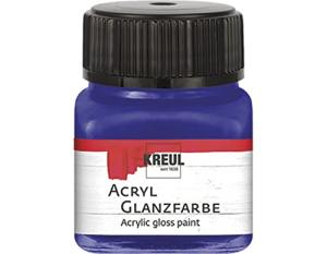 Kreul Dark Blue Gloss Acrylic Paint, 20 ml
