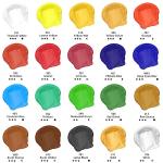 Artecho 20-Color Acrylic Paint Set, 120ml Tubes
