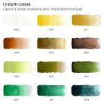 Arteza 12 Earth Tone Watercolor Paint Set