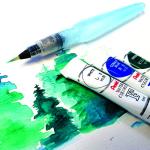 Pentel Arts Watercolors 12-Color Set, 5ml Tubes