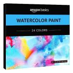 Amazon Basics Watercolor Paint Set, 24 Tubes