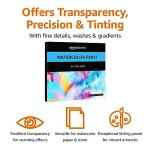 Amazon Basics Watercolor Paint Set, 24 Tubes