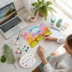 Shuttle Art 36-Color Watercolor Paint Set with Brushes