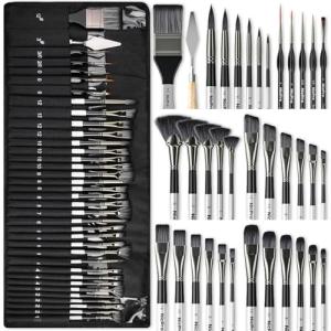 Nicpro 36-Piece Professional Paint Brush Set