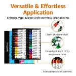 Amazon Basics Watercolor Paint Set, 24 Tubes
