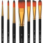 LorDac 7-Piece Artist Paint Brush Set