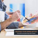 GETHPEN Angled Paint Brush Set - 12 Pcs