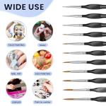 11 Pcs Miniature Detailing Paint Brushes Set