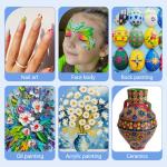 12-Piece Round Acrylic Paint Brush Set