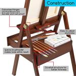 MEEDEN Adjustable H-Frame Easel with Storage Drawer